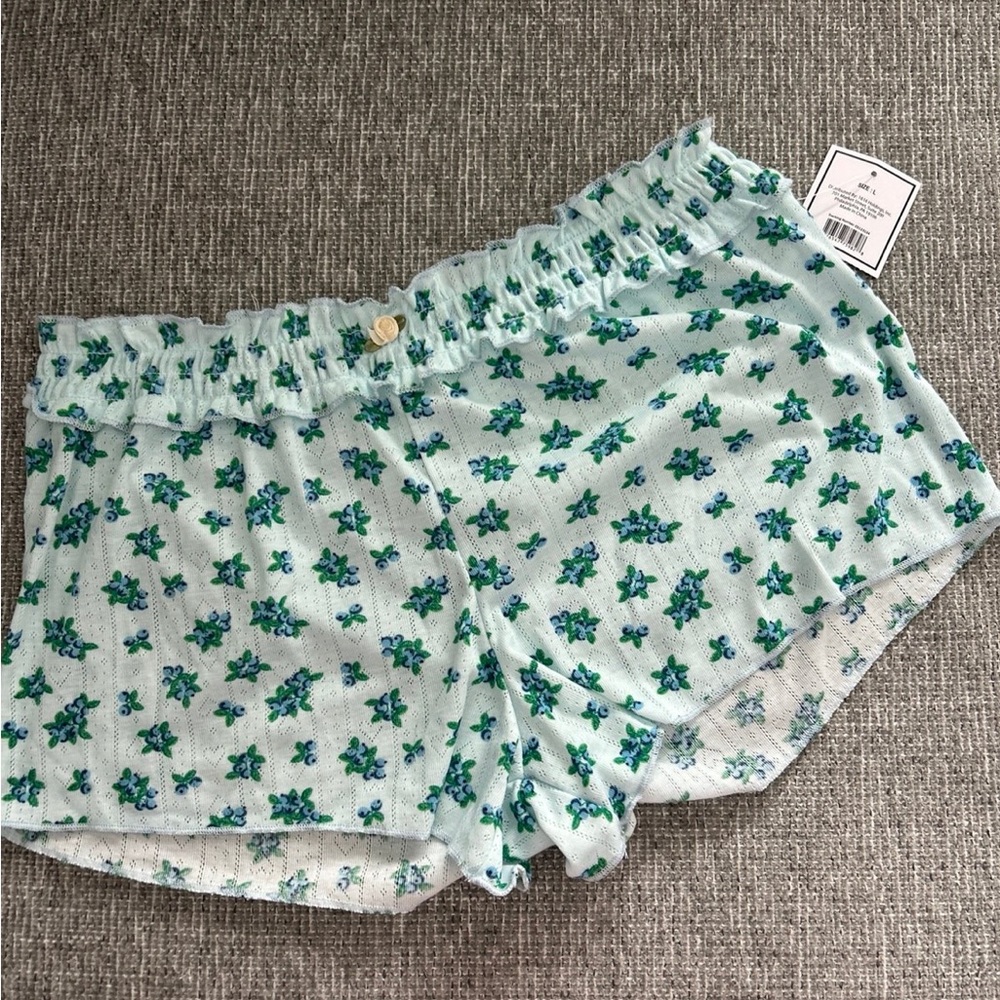 Comfy Cute Blueberry Kids Shorts NWT